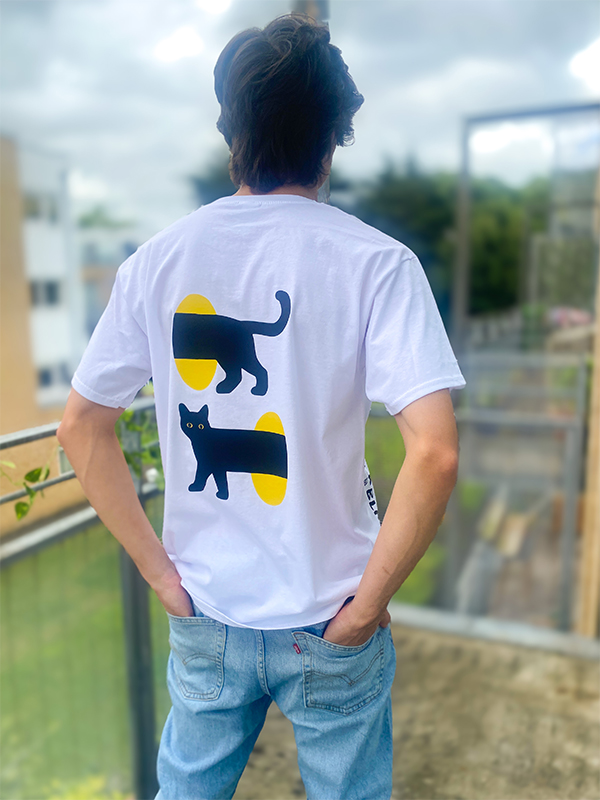10-T-shirts M. Yellow kitten-NT