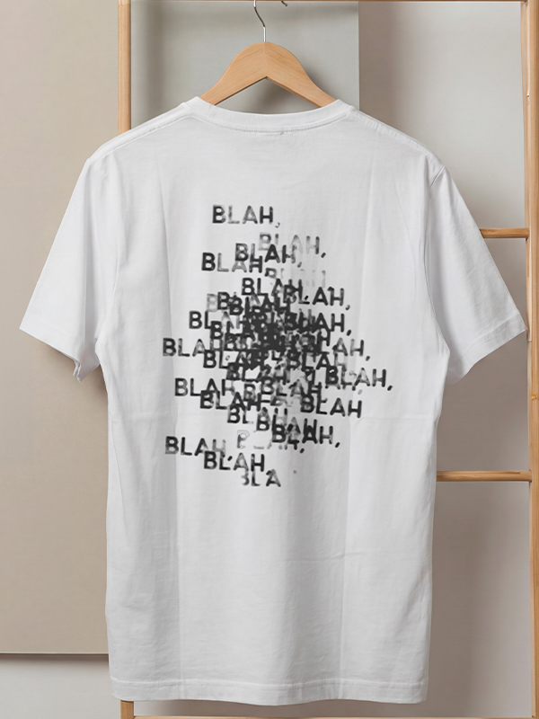 T-shirts-M. Blah blah-back